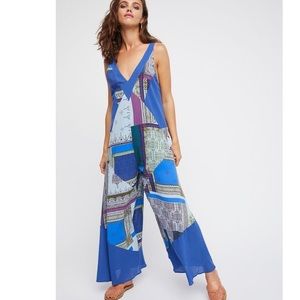 Free People All Patched Up Jumpsuit